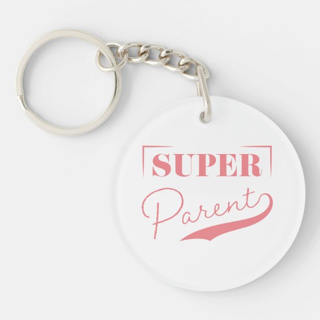 Super Parent Keychain (Front)