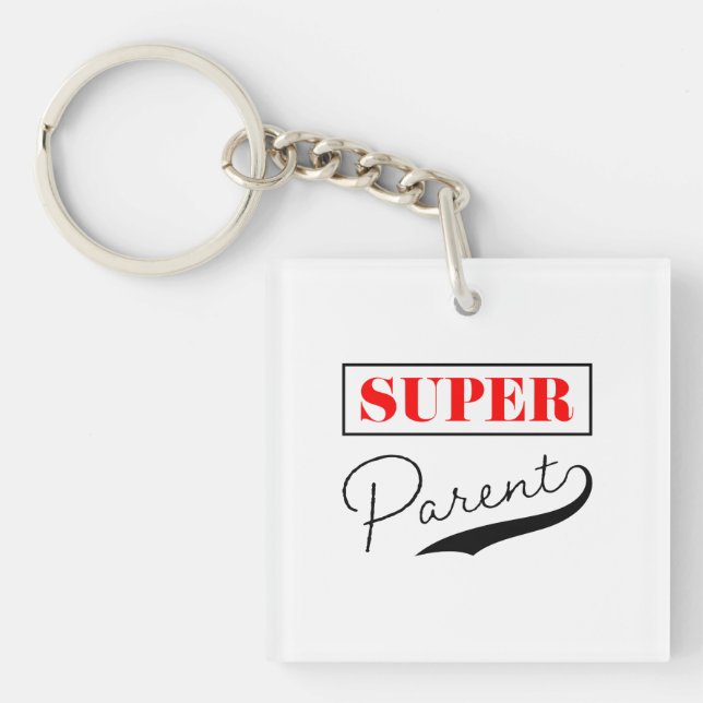 Super Parent Keychain (Front)