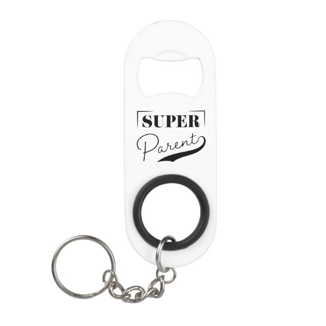 Super Parent Keychain Bottle Opener (Front)