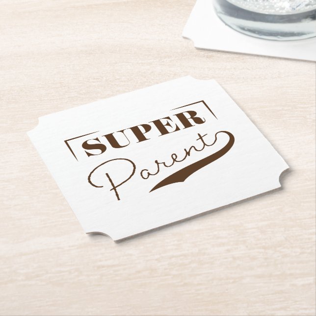 Super Parent Paper Coaster (Angled)
