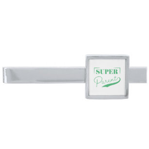 Super Parent Silver Finish Tie Bar