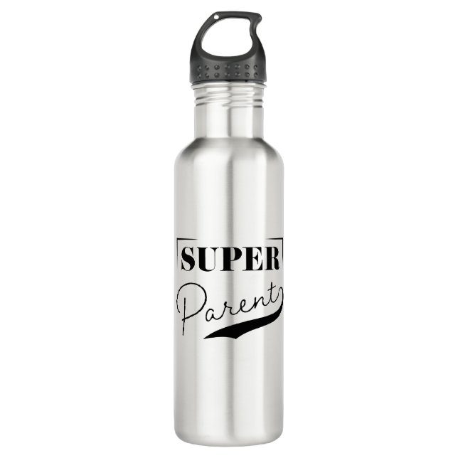 Super Parent Stainless Steel Water Bottle (Front)