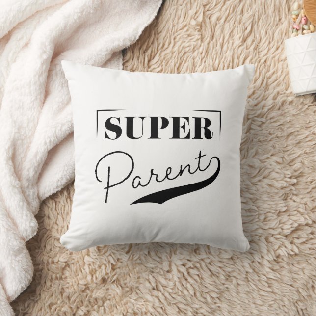 Super Parent Throw Pillow (Blanket)