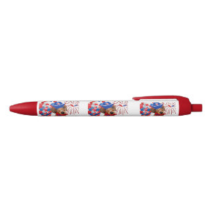 Super Patriot Dachshund Writing Pen