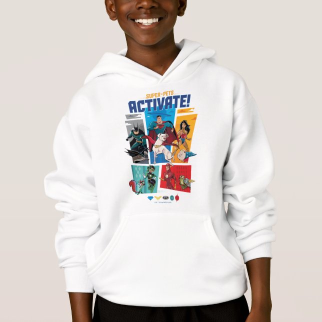 Super-Pets & Justice League - Activate! Hoodie (Front)