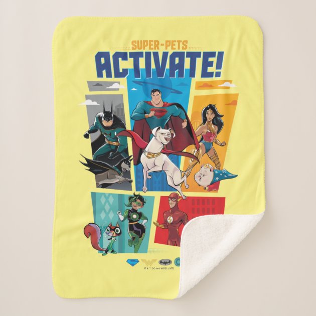New Logo Wonder Woman Fleece Throw Gift Blanket DC Comics Justice League Shield 