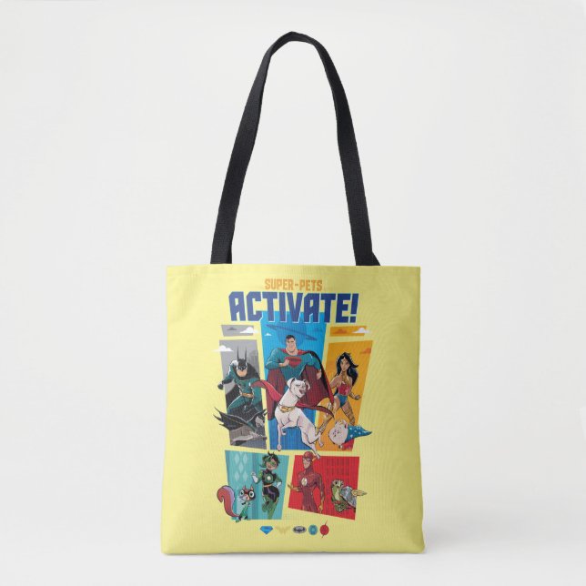Super-Pets & Justice League - Activate! Tote Bag (Front)