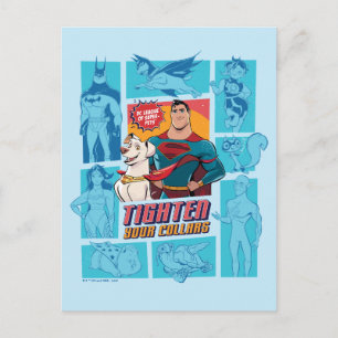 Super-Pets & Justice League - Tighten Your Collars Postcard