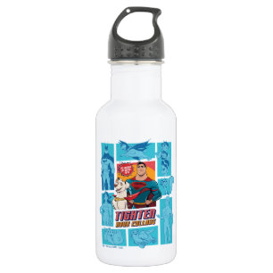 Super-Pets & Justice League - Tighten Your Collars Stainless Steel Water Bottle
