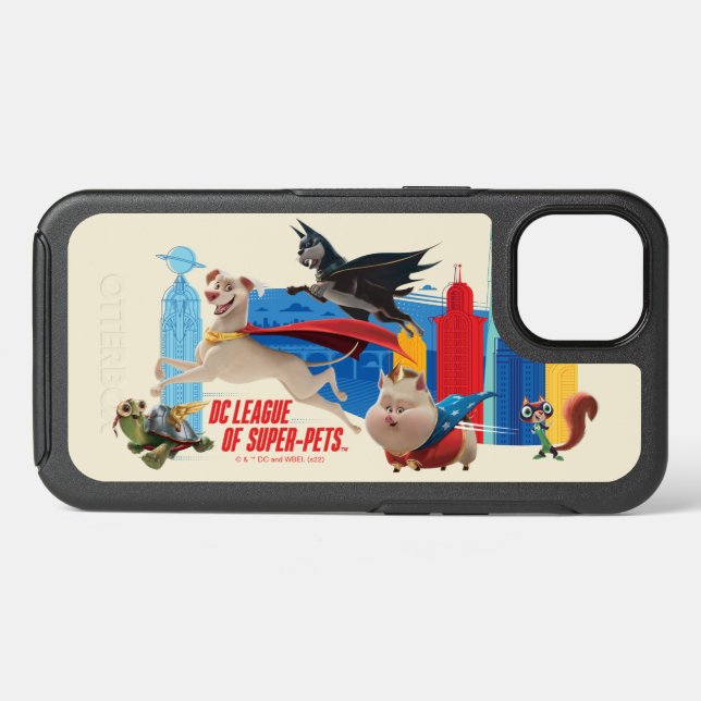 Super-Pets Patrolling Metropolis Otterbox iPhone Case (Back Horizontal)