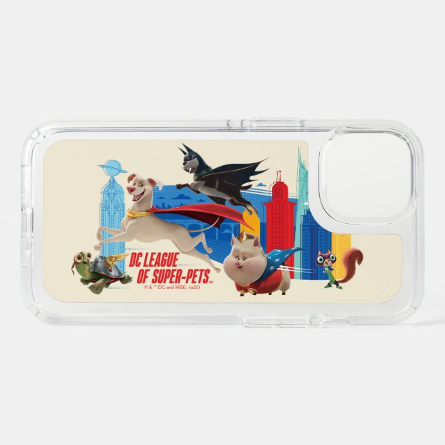 Super-Pets Patrolling Metropolis Speck iPhone 13 Case (Front Horizontal)