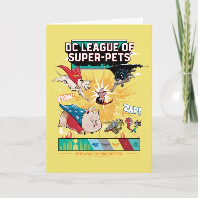 Super-Pets: We're A Pack, We Stick Together! Card (Front)