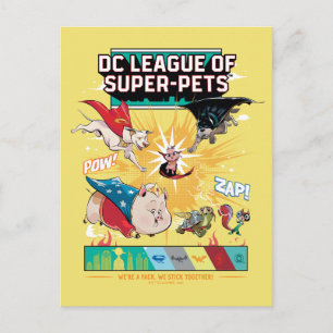 Super-Pets: We're A Pack, We Stick Together! Postcard