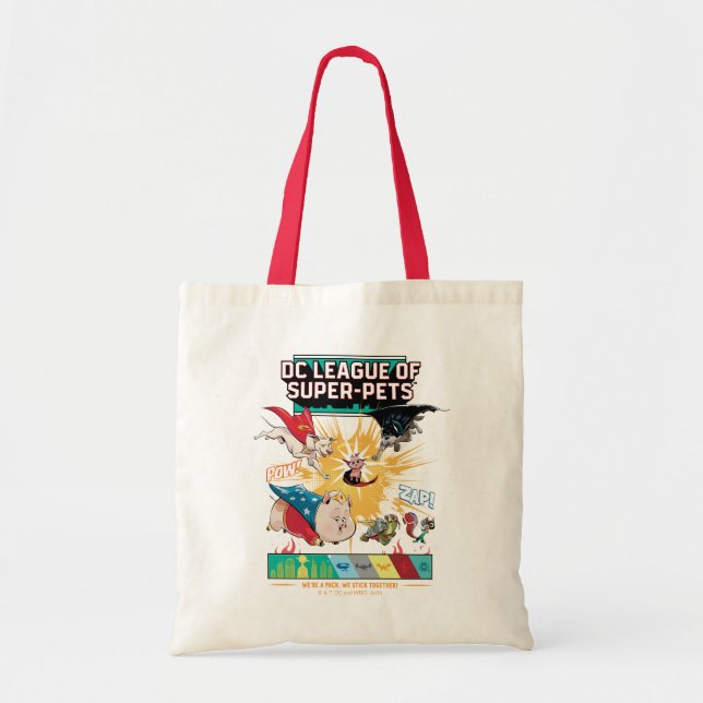 Super-Pets: We're A Pack, We Stick Together! Tote Bag (Front)