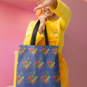 Super Pickleman Funny Dark Blue Tote Bag