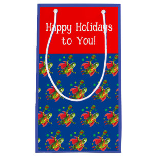 Super Pickleman Personalized Holiday Small Gift Bag
