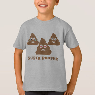 Super Pooper Emoji T-Shirt