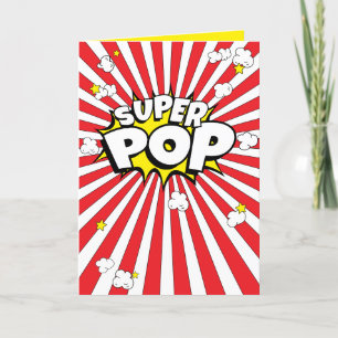 SUPER POP! Fun, Corny, Popcorn Pun Blank Card