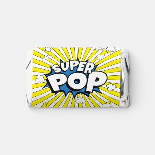 SUPER POP!  Funny Fun Popcorn Pun   Customizable  Hershey's Miniatures