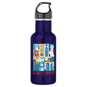 Super Powered Pack Art Deco Metropolis Stainless Steel Water Bottle