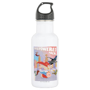 Super Powered Pack Metropolis Illustration Stainless Steel Water Bottle