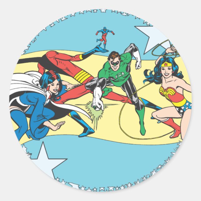 Super Powers™  Collection 14 Classic Round Sticker (Front)