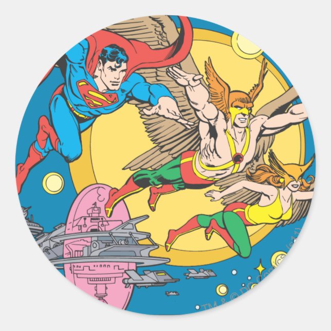 Super Powers™  Collection 15 Classic Round Sticker (Front)