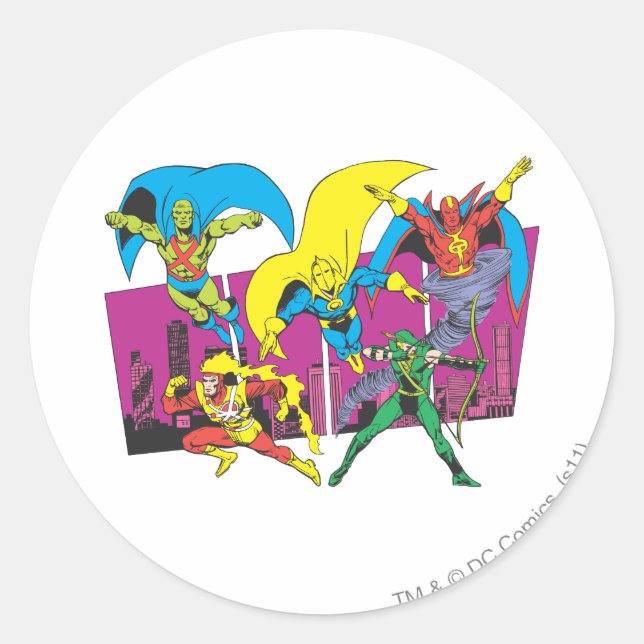 Super Powers™ Collection 17 Classic Round Sticker (Front)