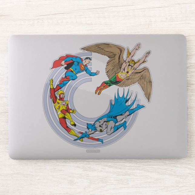 Super Powers™ Flying In A Circle Sticker (Computer)