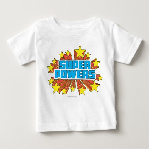 Super Powers  Logo Blue Baby T_Shirt
