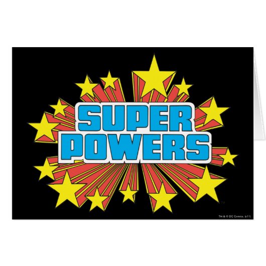 Super Powers™  Logo Blue Cards (Front Horizontal)