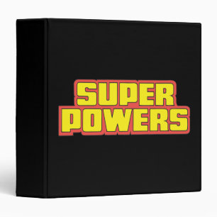 Super Powers™ Logo Yellow Binder