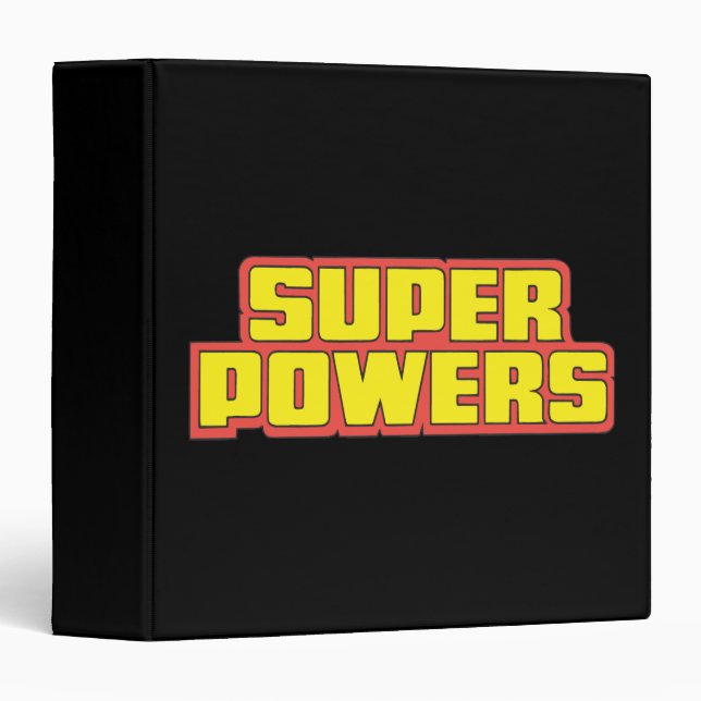 Super Powers™  Logo Yellow Binder (Front/Spine)