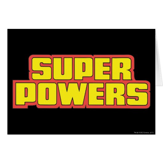 Super Powers™ Logo Yellow Cards (Front Horizontal)