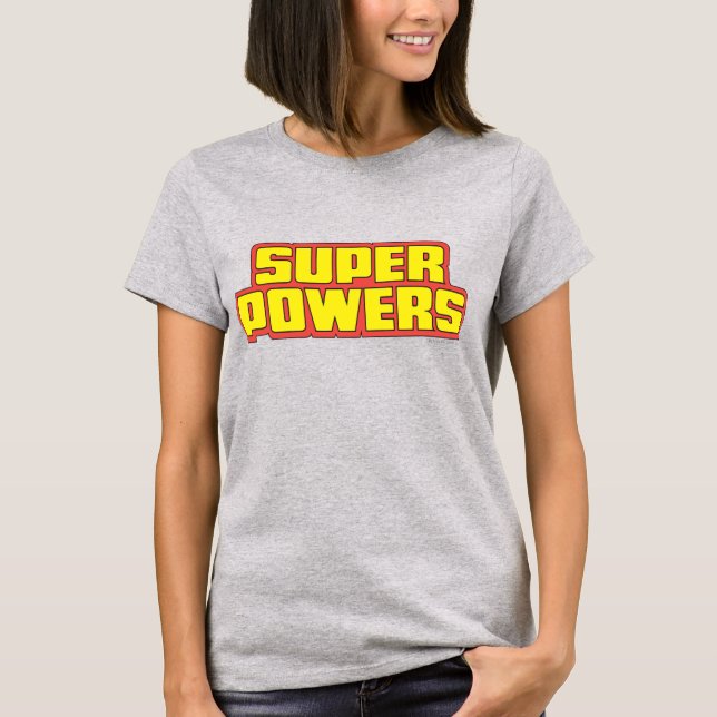 Super Powers™  Logo Yellow T-Shirt (Front)