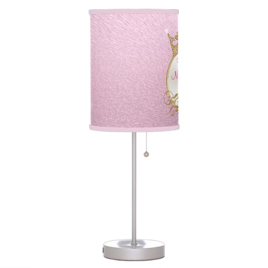 Super Pretty Personalized Princess Table Lamp (Left)