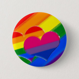 Super Pride rainbow bi pride Pinback Button