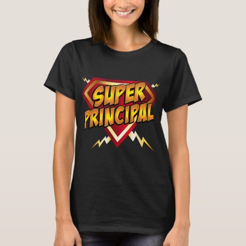 Super Principal Educational Superhero T_Shirt