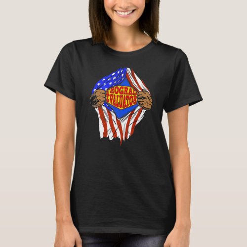 Super Program Evaluator Hero Job T_Shirt