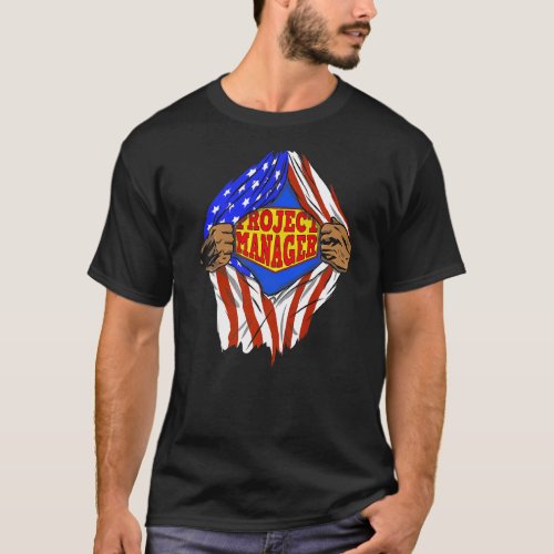 Super Project Manager Hero Job T_Shirt