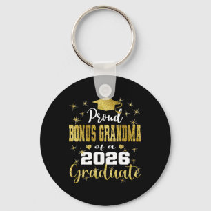 Super Proud Bonus Grandma Of 2026 Graduate Graduat Keychain