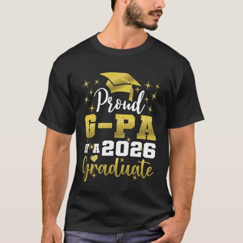 Super Proud G-Pa of 2026 Graduate Senior Graduatio T-Shirt