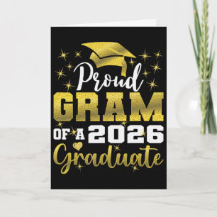 Super Proud Gram Of 2026 Graduate Senior Graduatio Card