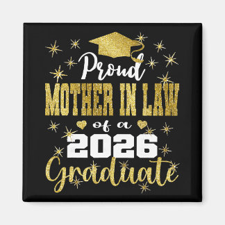 Super Proud Mother In Law Of 2026 Graduate Graduat Magnet