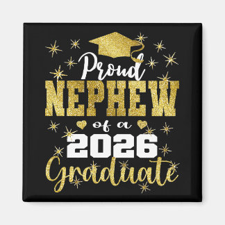 Super Proud Nephew Of 2026 Graduate Senior Graduat Magnet