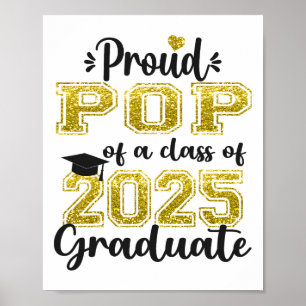 Super Proud Pop Of 2025 Graduate Senior Graduation Poster