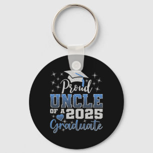 Super Proud Uncle Of 2025 Graduate Awesome Family  Keychain