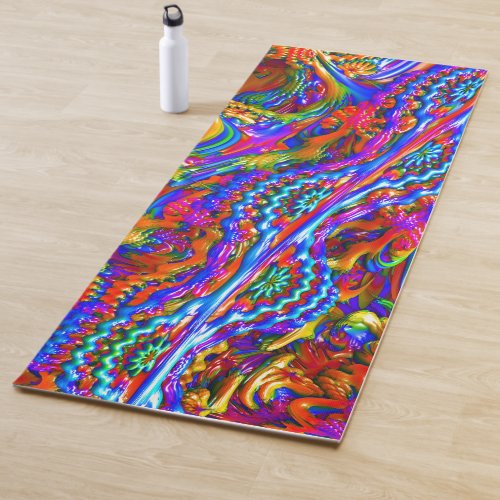 Super Psychedelic Fractal Art Yoga Mat