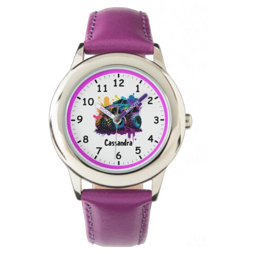 Super Psychedelic Monster Truck Kids Watch