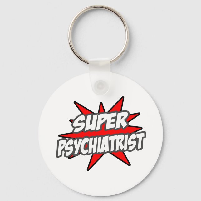 Super Psychiatrist Keychain (Front)